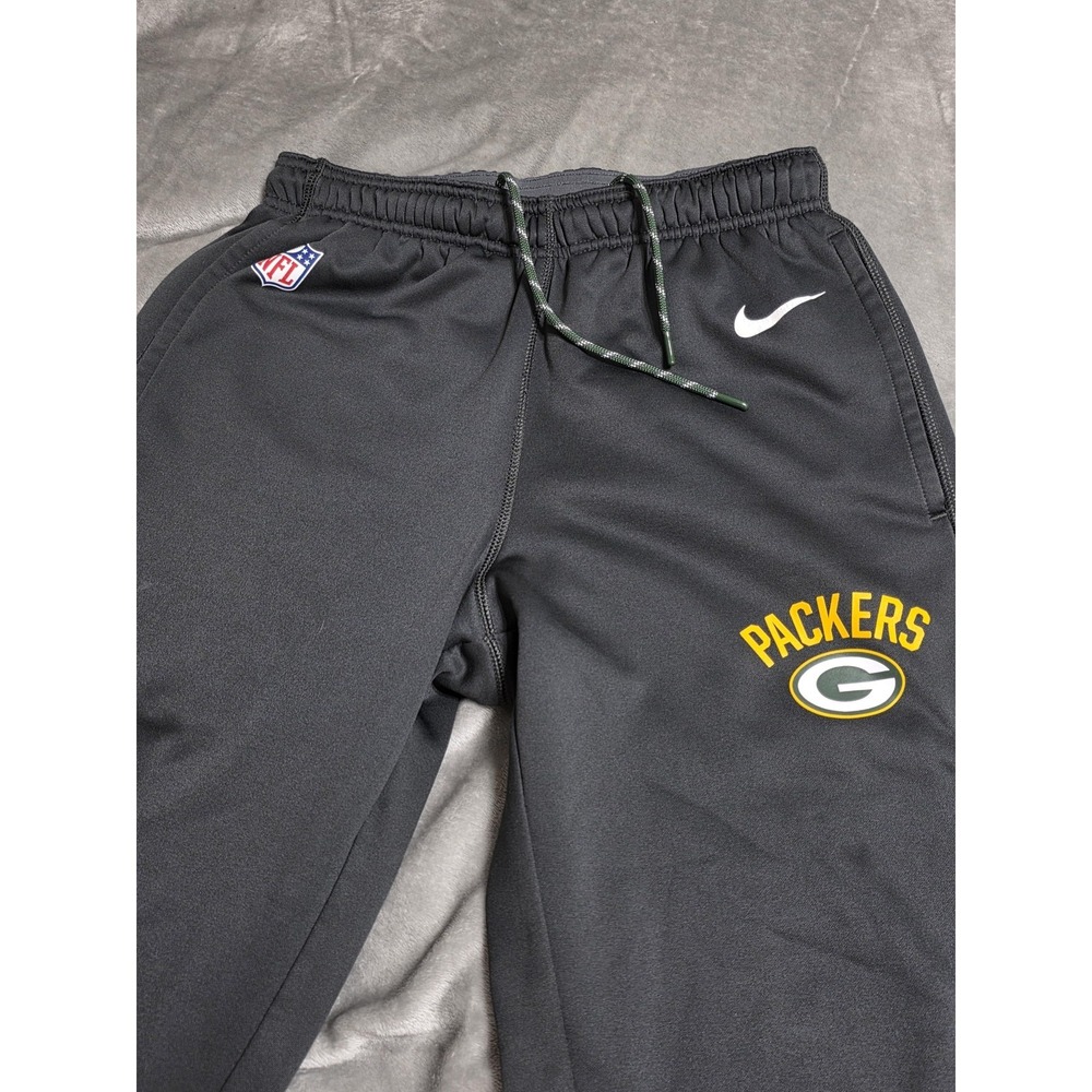 Green Bay Packers Pants Mens Small Gray NFL Football Nike‎ Therma Fit On Field